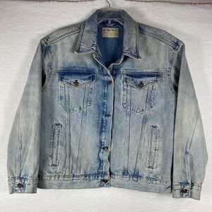 We The Free Light Blue Washed Denim Jacket